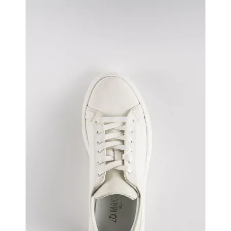Baskets en cuir Danilo – BLC50 Blanc - MAKEBA