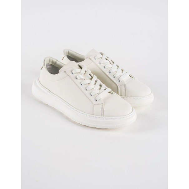 Baskets en cuir Danilo – BLC50 Blanc - MAKEBA