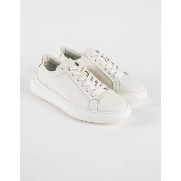 Baskets en cuir Danilo – BLC50 Blanc - MAKEBA
