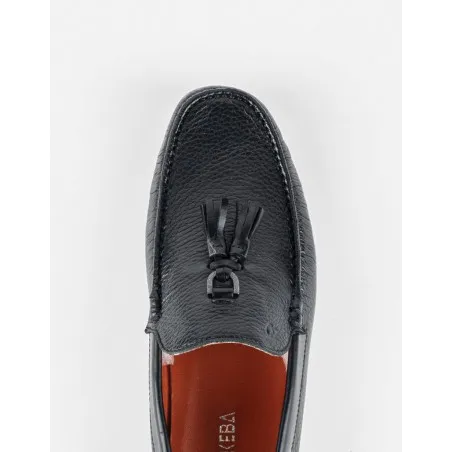 Mocassins en cuir Tino – TD104 Noir - MAKEBA