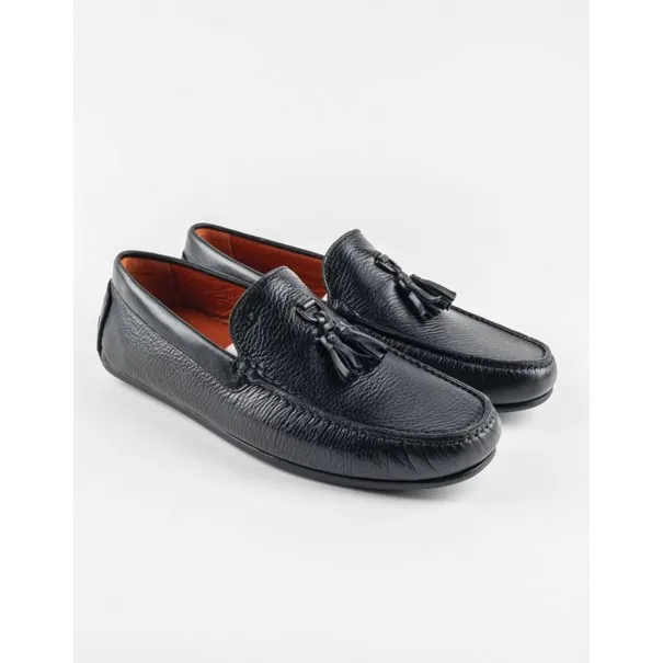 Mocassins en cuir Tino – TD104 Noir - MAKEBA