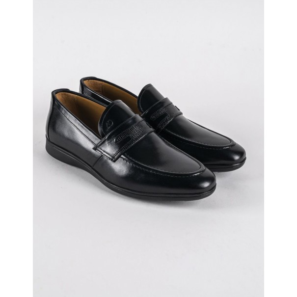 Chaussure en cuir Miro – 7807 Noir - MAKEBA