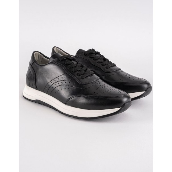 Baskets en cuir Gigi – 1308 Noir - MAKEBA