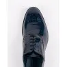 Chaussures en cuir Dante – DB02 Brossé Bleu - MAKEBA