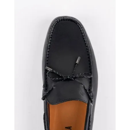 Mocassins en cuir Tino – TD103 Noir - MAKEBA