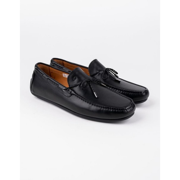 Mocassins en cuir Tino – TD103 Noir - MAKEBA