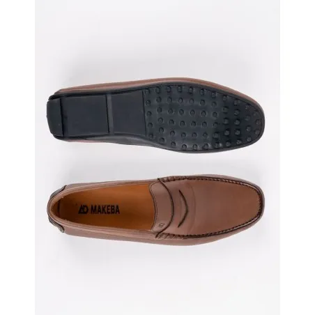 Mocassins en cuir Tino – TD100 Marron 290 - MAKEBA