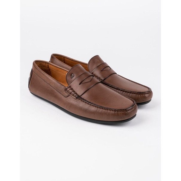 Mocassins en cuir Tino – TD100 Marron 290 - MAKEBA