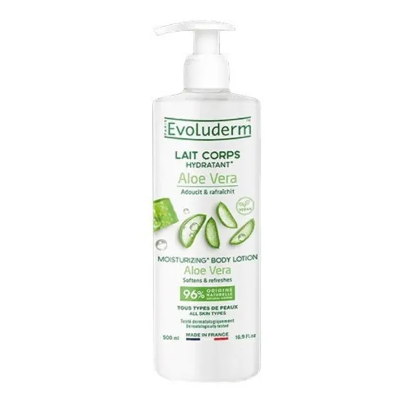 Lait de corps Hydratant evoluderm  ALOE VERA - evoluderm