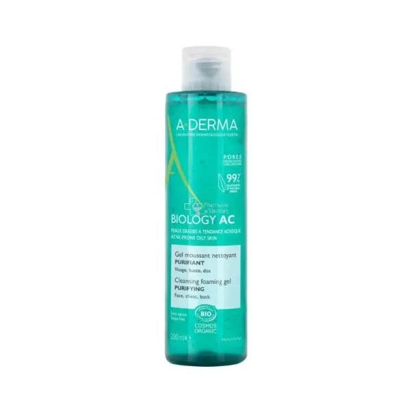A-DERMA BIOLOGY AC GEL MOUSSANT PURIFIANT 200ML - ADERMA