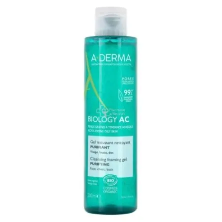 A-DERMA BIOLOGY AC GEL MOUSSANT PURIFIANT 200ML - ADERMA