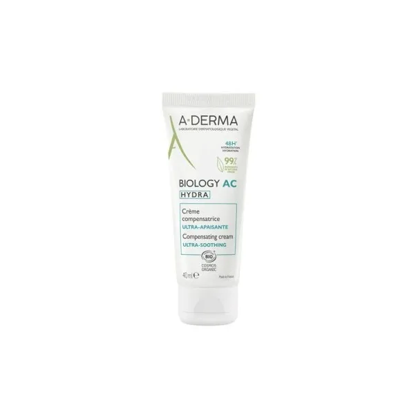 A-DERMA BIOLOGY AC HYDRA CREME COMPENSATRICE ULTRA APAISANTE 40ML - ADERMA