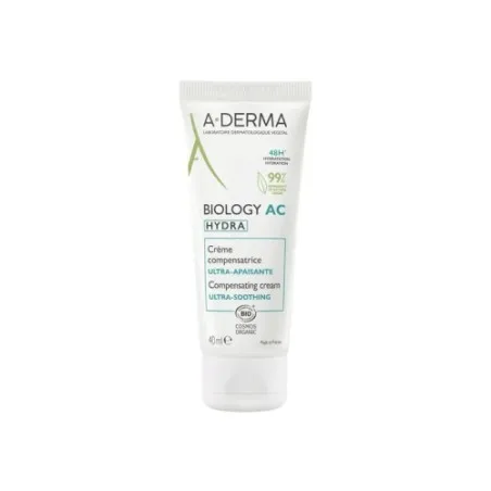 A-DERMA BIOLOGY AC HYDRA CREME COMPENSATRICE ULTRA APAISANTE 40ML - ADERMA