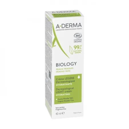 A-DERMA BIOLOGY CREME LEGERE HYDRATANTE PEAUX FRAGILE 40ML - ADERMA