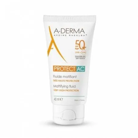 A-DERMA PROTECT AC FLUIDE MATIFIANT SPF50+ 40ML - ADERMA
