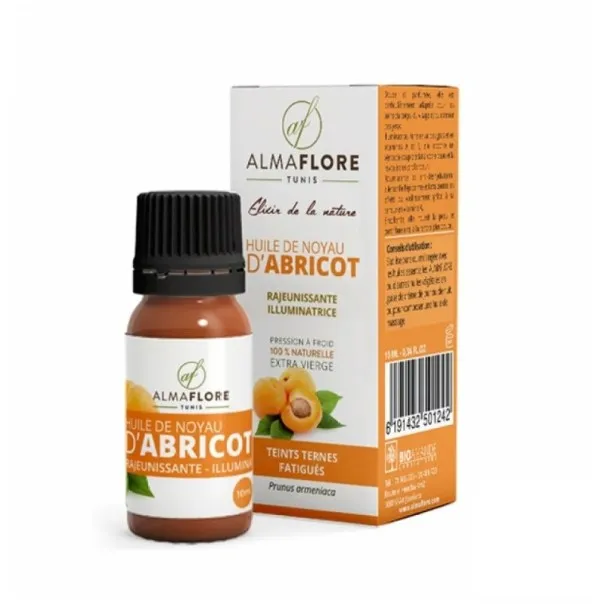 ALMAFLORE HUILE DE NOYAU D'ABRICOT 10 ML - 