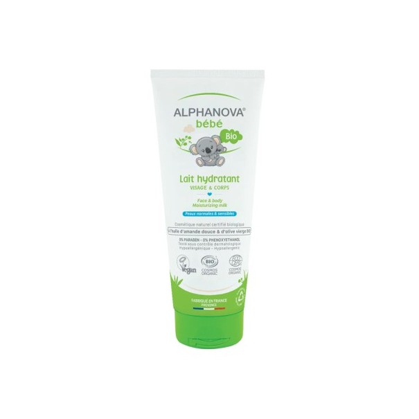 ALPHANOVA BEBE BIO LAIT HYDRATANT VISAGE&CORPS 200ML - ALPHANOVA