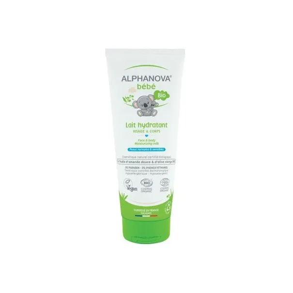 ALPHANOVA BEBE BIO LAIT HYDRATANT VISAGE&CORPS 200ML - ALPHANOVA