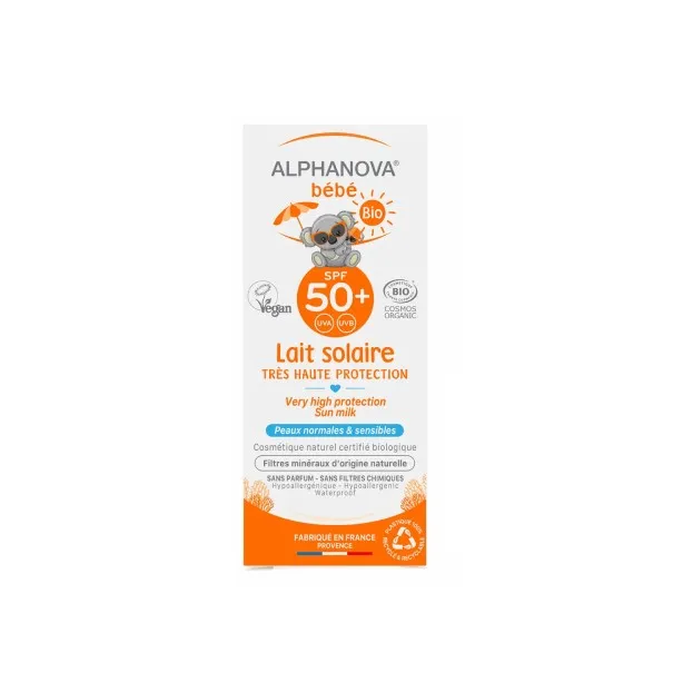 ALPHANOVA ECRAN BEBE BIO LAIT SOLAIRE SPF50+ 50GR - ALPHANOVA