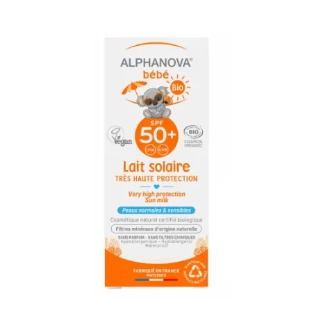 ALPHANOVA ECRAN BEBE BIO LAIT SOLAIRE SPF50+ 50GR - ALPHANOVA
