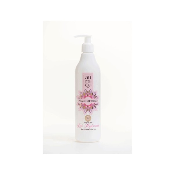 AURACY PEACE OF MIND LAIT HYDRATANT VISAGE ET CORPS ROSE INDIENNE&THE VERT,400ML - AURACY