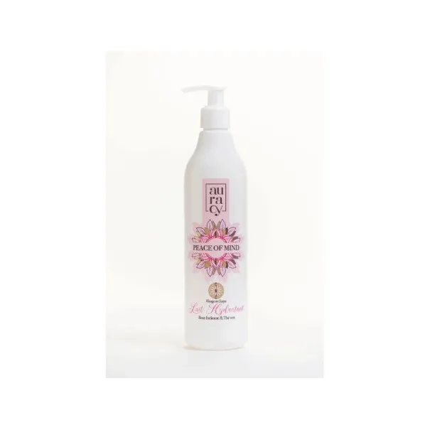 AURACY PEACE OF MIND LAIT HYDRATANT VISAGE ET CORPS ROSE INDIENNE&THE VERT,400ML - AURACY