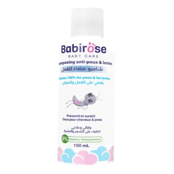 BABIROSE SHAMPOOING ANTI POUX ET LENTES 150ML - BABIROSE