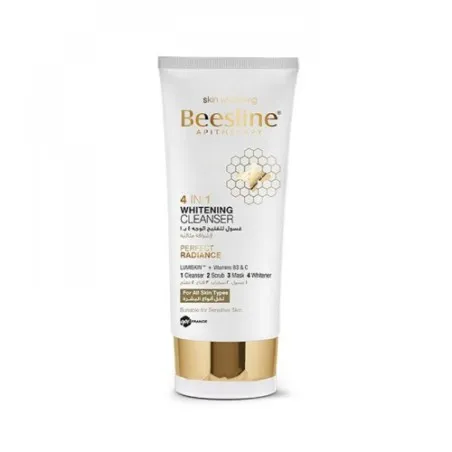 BEESLINE GEL NETTOYANT ECLAIRCISSANT VISAGE 4EN1 150ML - BEESLINE