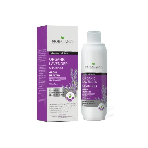 BIOBALANCE ORGANIC LAVENDER SHAMPOO 330ML - BIOBALANCE