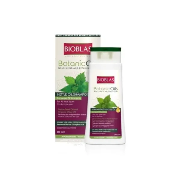 BIOBLAS SHAMPOING AUX HERBES BOTANIC OILS 360ML - BIOBLAS