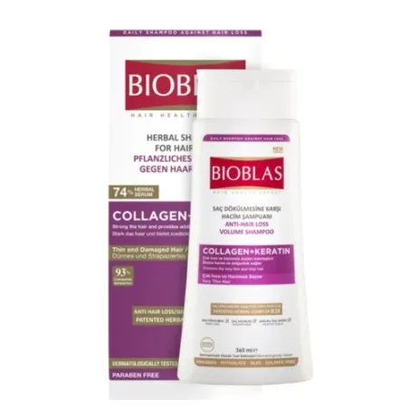 BIOBLAS SHAMPOING COLLAGEN+KERATIN 360ML - BIOBLAS