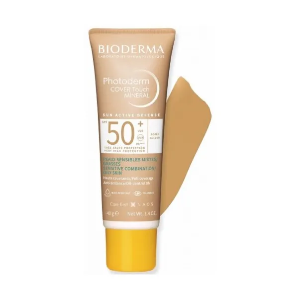 BIODERMA PHOTODERM COVER TOUCH MINERAL TEINTE DOREE SPF50+ 40G - 