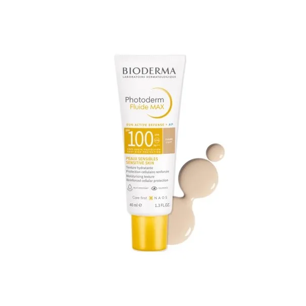 BIODERMA PHOTODERM FLUIDE MAX TEINTE CLAIRE SPF 100+ 40ML - 