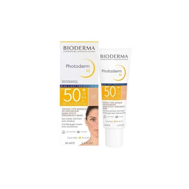 BIODERMA PHOTODERM M GEL-CREME CLARIFIANT AN TI-RECIDIVE TEINTE CLAIRE SPF50+ 40ML - 