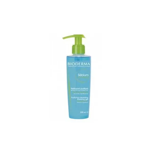 BIODERMA SEBIUM GEL MOUSSANT PURIFIANT POMPE 200ML - 
