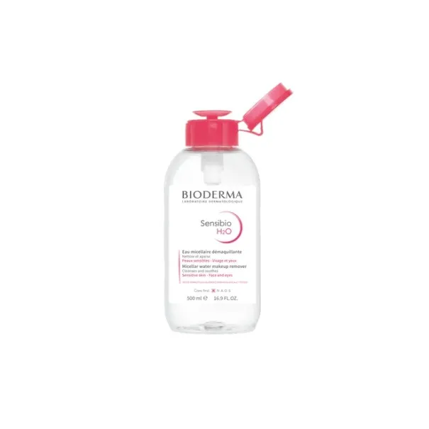 BIODERMA SENSIBIO H2O EAU MICELLAIRE POMPE INVERSEE 500ML - 