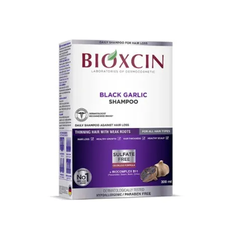 BIOXSINE SHAMPOOING VEGETAL A L'AIL NOIR 300ML - BIOXSINE
