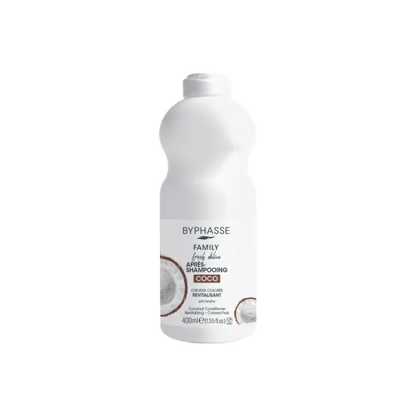 BYPHASSE FAMILY APRES SHAMPOOING COCO CHEVEUX COLORES 400ML - BYPHASSE