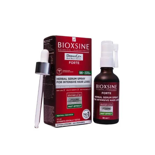 BIOXSINE FORTE SERUM SPRAY ANTI CHUTE INTENSE AUX HERBES 50ML - BIOXSINE