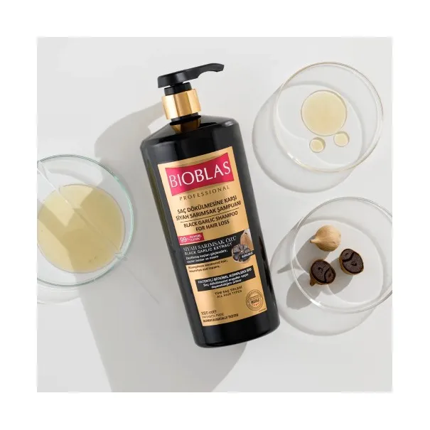 BIOBLAS SHAMPOOING A L'AIL NOIR 1 LITRE - BIOBLAS