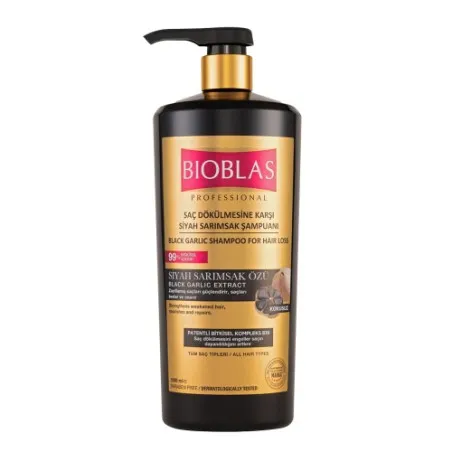 BIOBLAS SHAMPOOING A L'AIL NOIR 1 LITRE - BIOBLAS