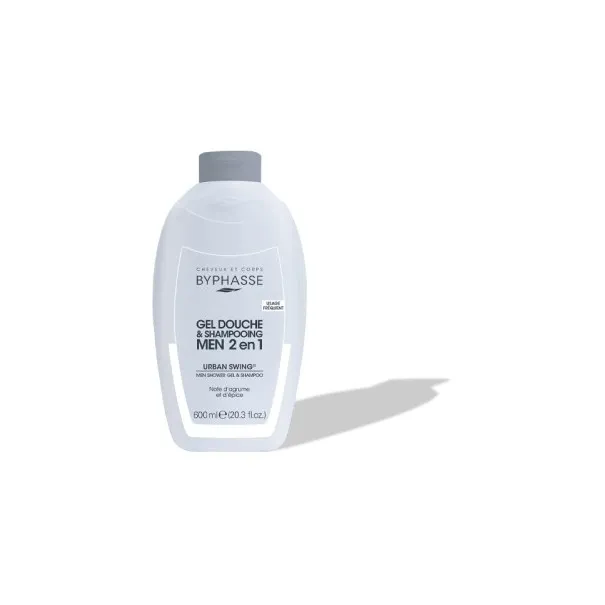 BYPHASSE GEL DOUCHE-SHAMPOOING 2 EN 1 URBAN SWING MEN 600ML - BYPHASSE