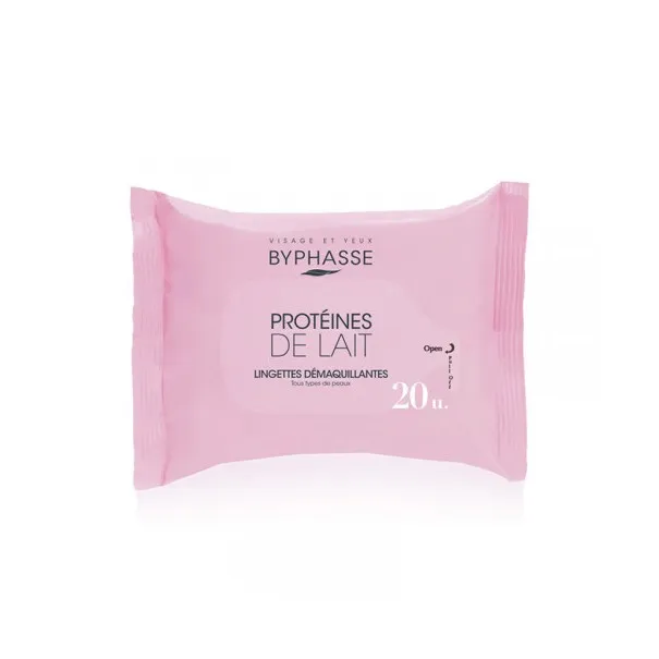 BYPHASSE LINGETTES DEMQUILLANTES PROTEINES DE LAIT 20 UNITES - BYPHASSE