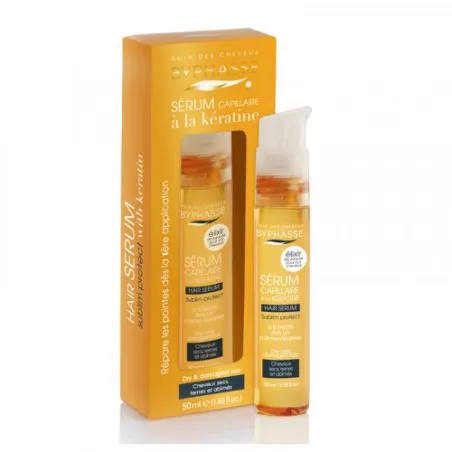BYPHASSE SERUM CAPILLAIRE A LA KERATINE, CHEVEUX SECS ET ABIMES 50ML - BYPHASSE