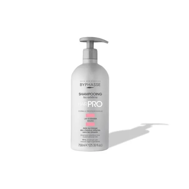 BYPHASSE SHAMPOOING LISS EXTREME CHEVEUX REBELLES 750ML - BYPHASSE