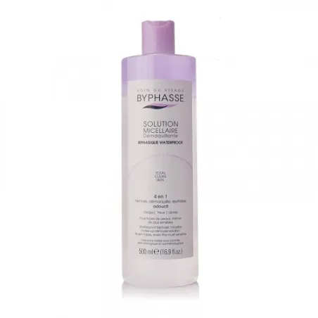 BYPHASSE SOLUTION MICELLAIRE DEMAQUILLANTE 4 EN 1 BIPHASIQUE WATERPROOF 500ML - CAMOMILLA BLU