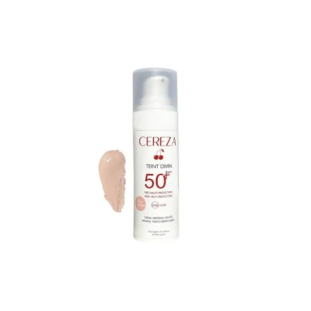 CEREZA TEINT DIVIN ECRAN MINERAL BEIGE PORCELAINE SPF50+ - 