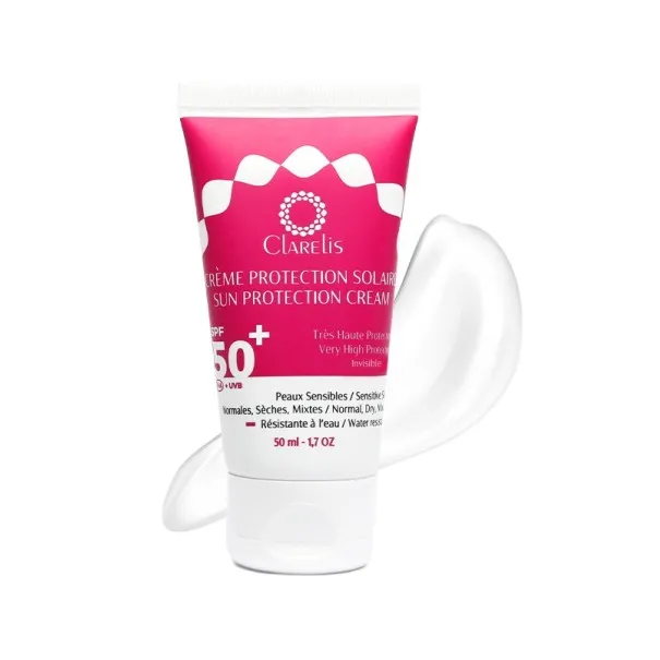 CLARELIS CRÈME PROTECTION SOLAIRE INVISIBLE SPF 50+ 50ML - CLARELIS