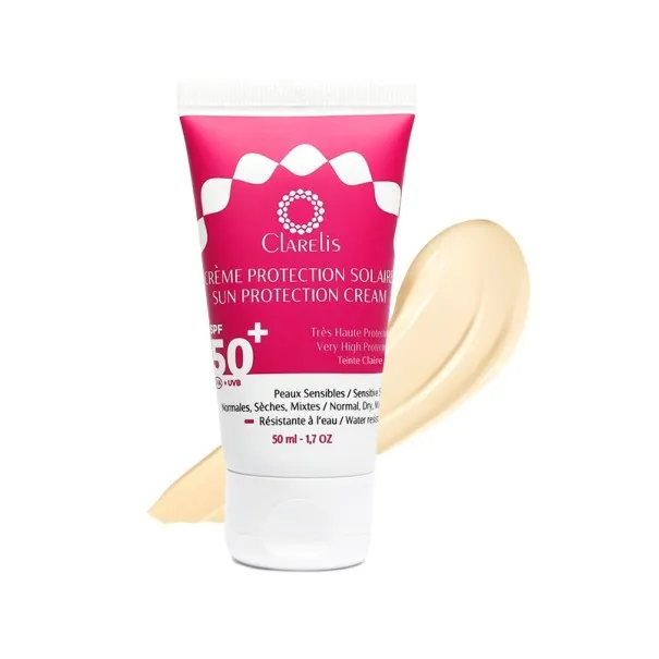 CLARELIS CRÈME PROTECTION SOLAIRE TEINTEE SPF 50+ 50ML - CLARELIS