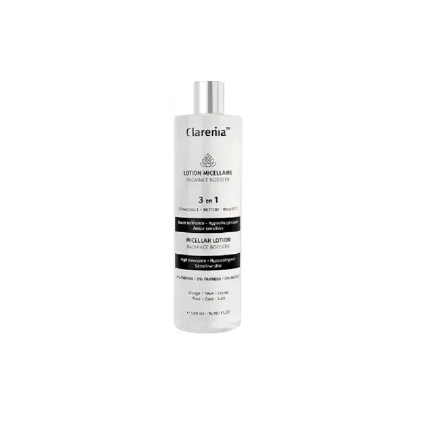CLARENIA EAU MICELLAIRE RADIANCE BOOSTER 3EN1 500ML - CLARENIA CLARENIA EAU MICELLAIRE RADIANCE BOOSTER 3EN1 500ML - CLARENIA